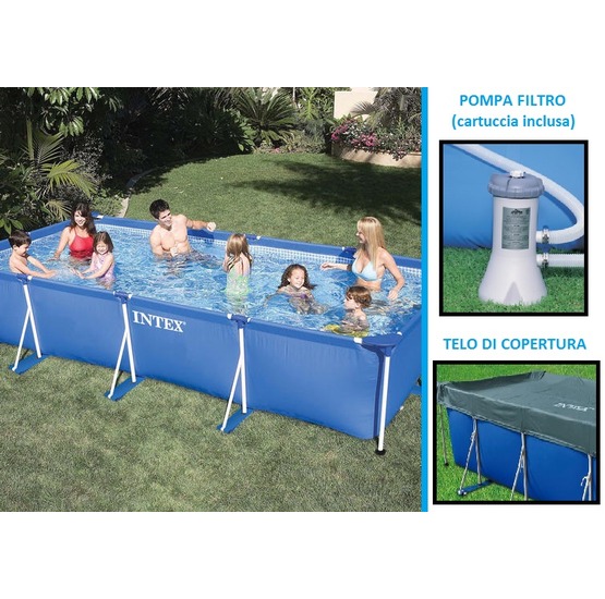 Piscina Supraterana Intex Metal Frame 450 X 220 X 84 Cm Kit Complet